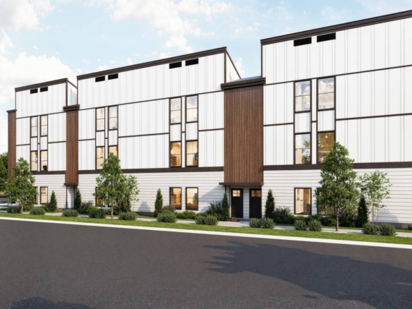 2829 Gould Street, Dallas TX 75215 - rendering of new townhome construction project in Forest Edge - South of The Cedars in South Dallas