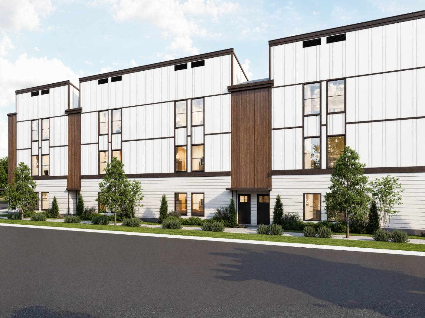 2829 Gould Street, Dallas TX 75215 - rendering of new townhome construction project in Forest Edge - South of The Cedars in South Dallas